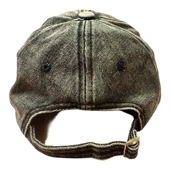 DYC Distressed Denim Baseball Cap – Adjustable Strapback Hat - Picture 2 of 4